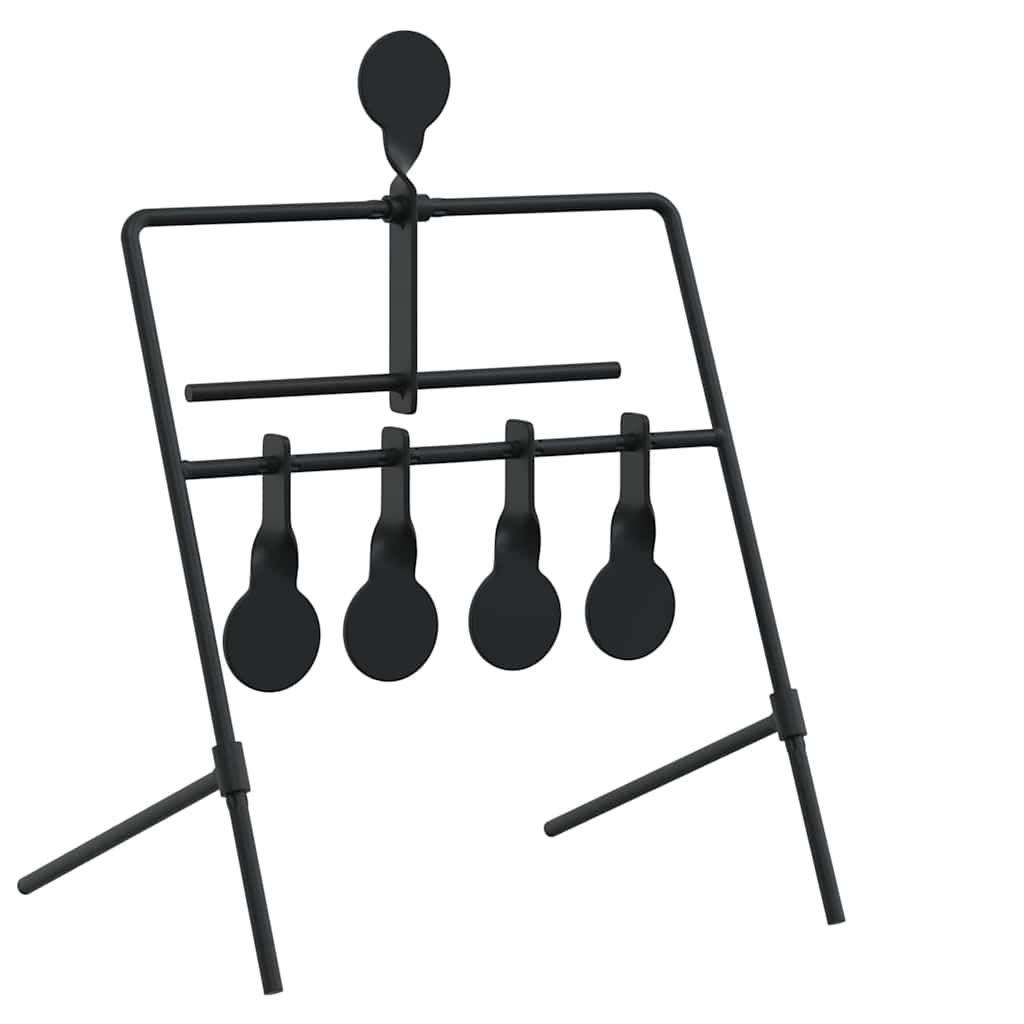 vidaXL Στόχος επαναφοράς Μαύρο 40 x 34 x 53 εκ. Ατσάλι