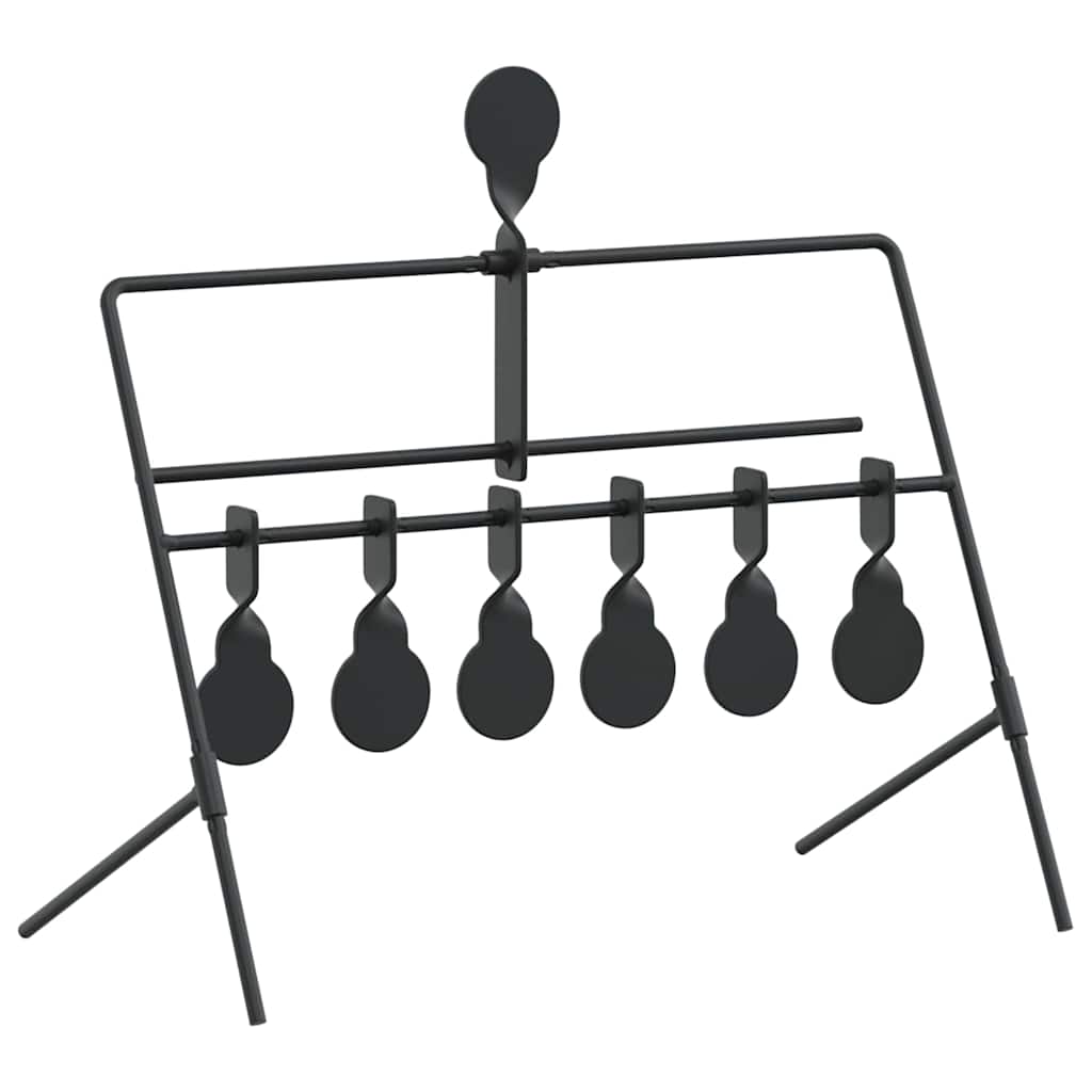vidaXL Στόχος επαναφοράς Μαύρο 38 x 20.5 x 33 εκ. Ατσάλι