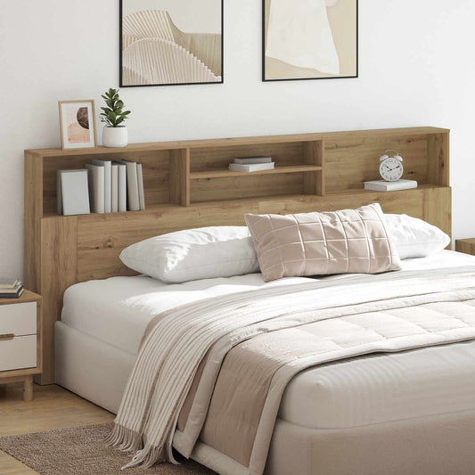 vidaXL Κρεβάτι με Κεφαλάρι Artisan Oak Επεξεργασμένο Ξύλο