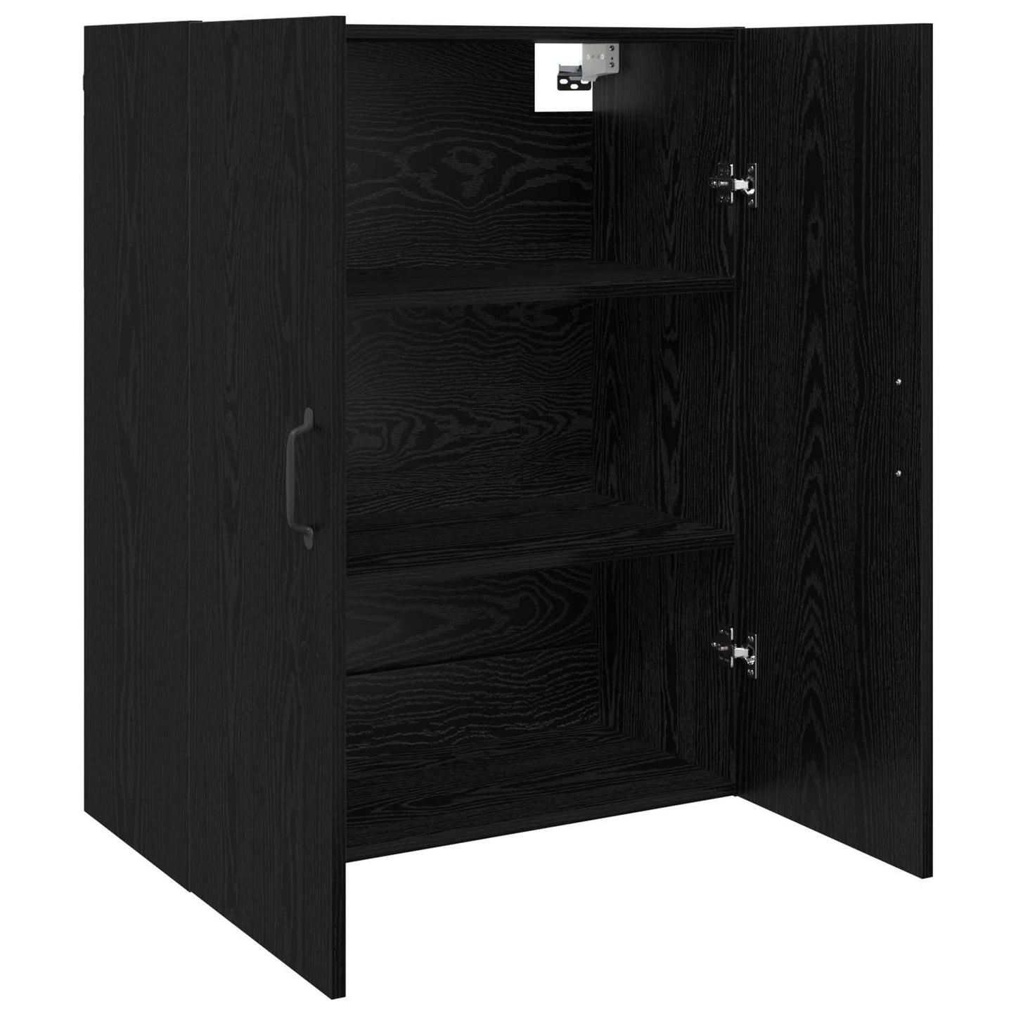 vidaXL Ντουλάπα Τοίχου Επιτοίχιο Μαύρη Οξυά 69,5 x 34 x 90 εκ.