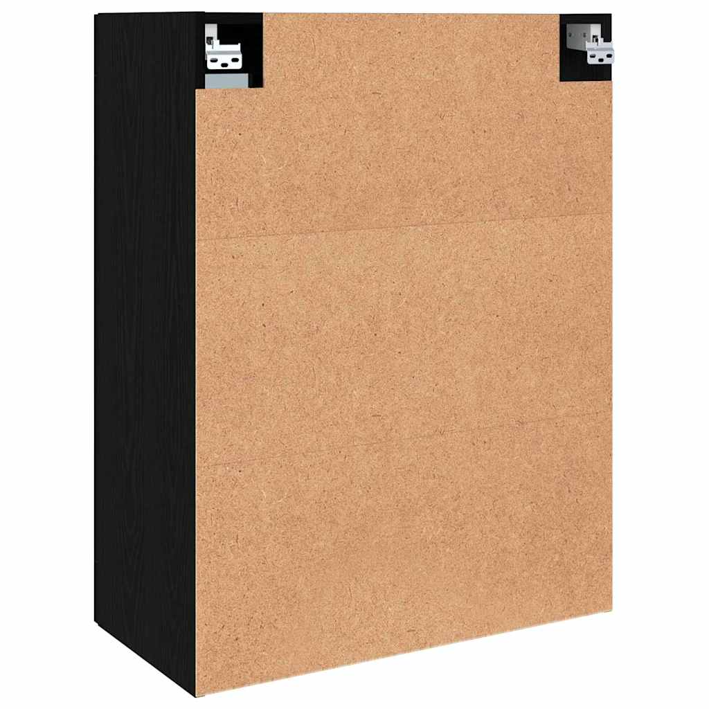 vidaXL Κρεμαστό Έπιπλο Τοίχου Επιτοίχιο Μαύρο 69.5 x 34 x 90 εκ.