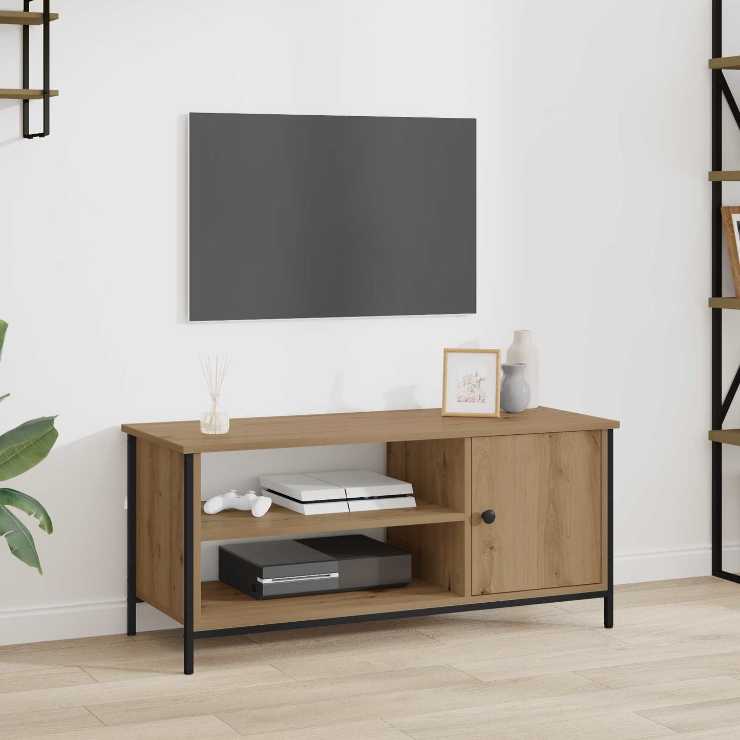 vidaXL Ντουλάπι TV 100 x 40 x 45 cm Artisan Oak Επεξεργασμένο Ξύλο