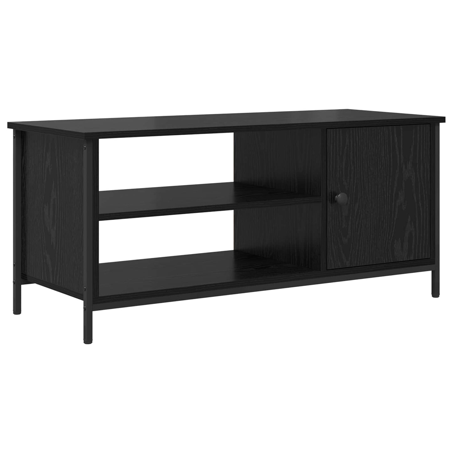 vidaXL Ντουλάπι TV 100 x 40 x 45 cm Μαύρη Οξυά Επεξεργασμένο Ξύλο