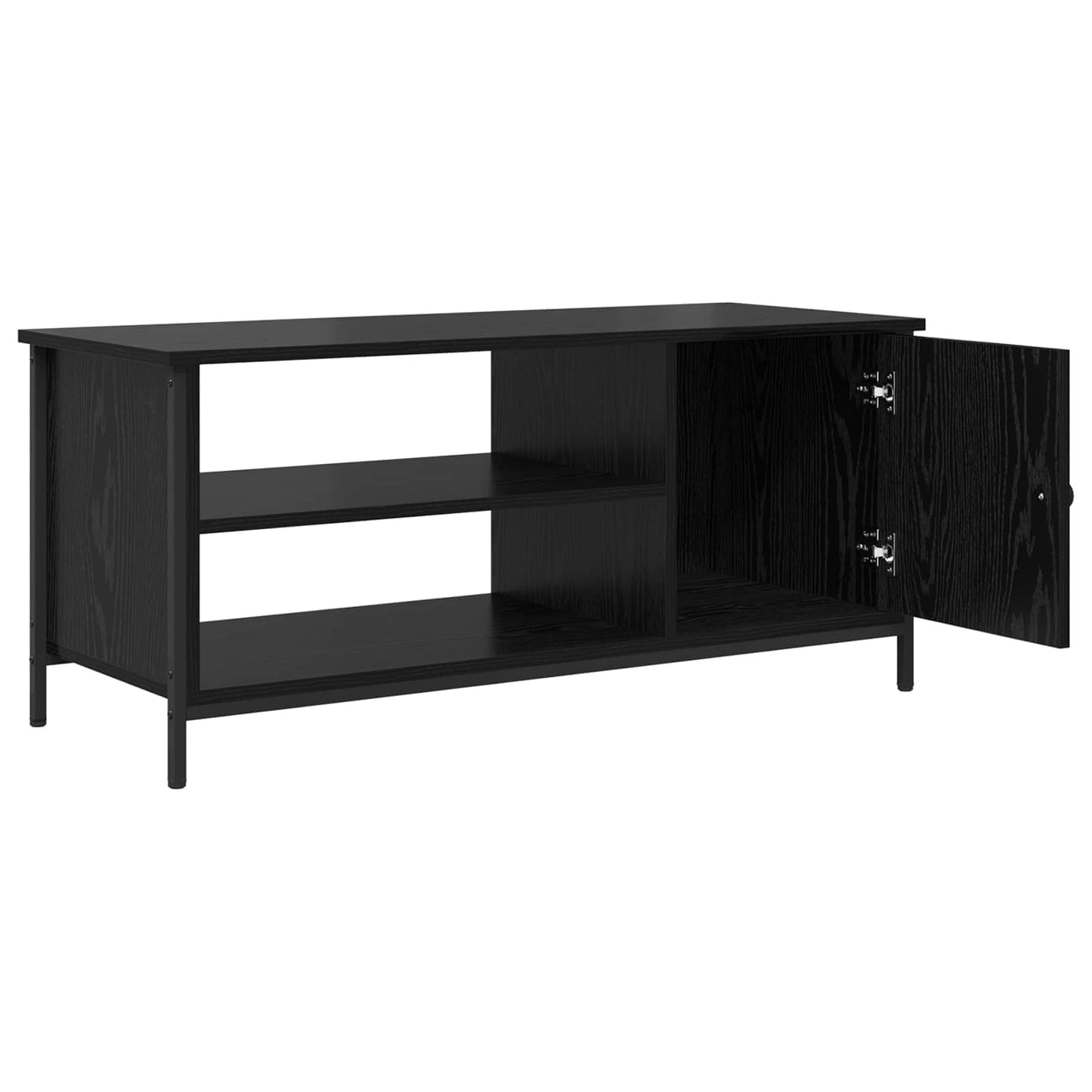 vidaXL Ντουλάπι TV 100 x 40 x 45 cm Μαύρη Οξυά Επεξεργασμένο Ξύλο