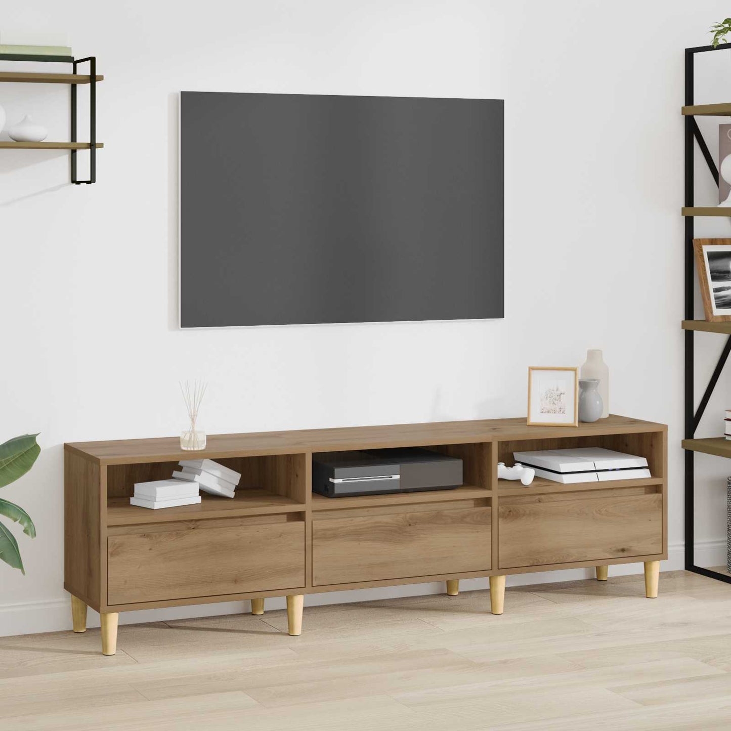 vidaXL Ντουλάπι TV 150 x 30 x 45 εκ Artisan Oak Επεξεργασμένο Ξύλο