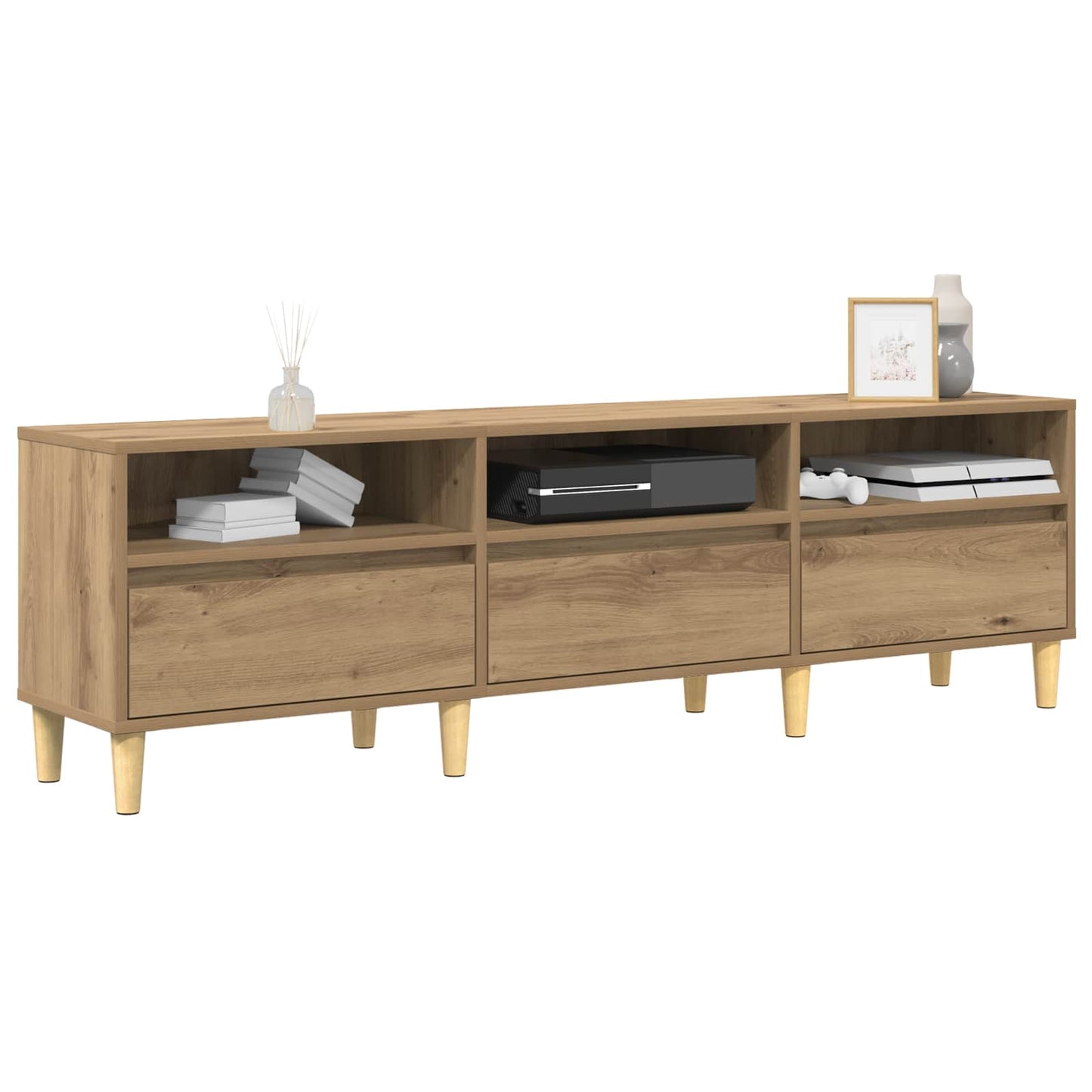 vidaXL Ντουλάπι TV 150 x 30 x 45 εκ Artisan Oak Επεξεργασμένο Ξύλο