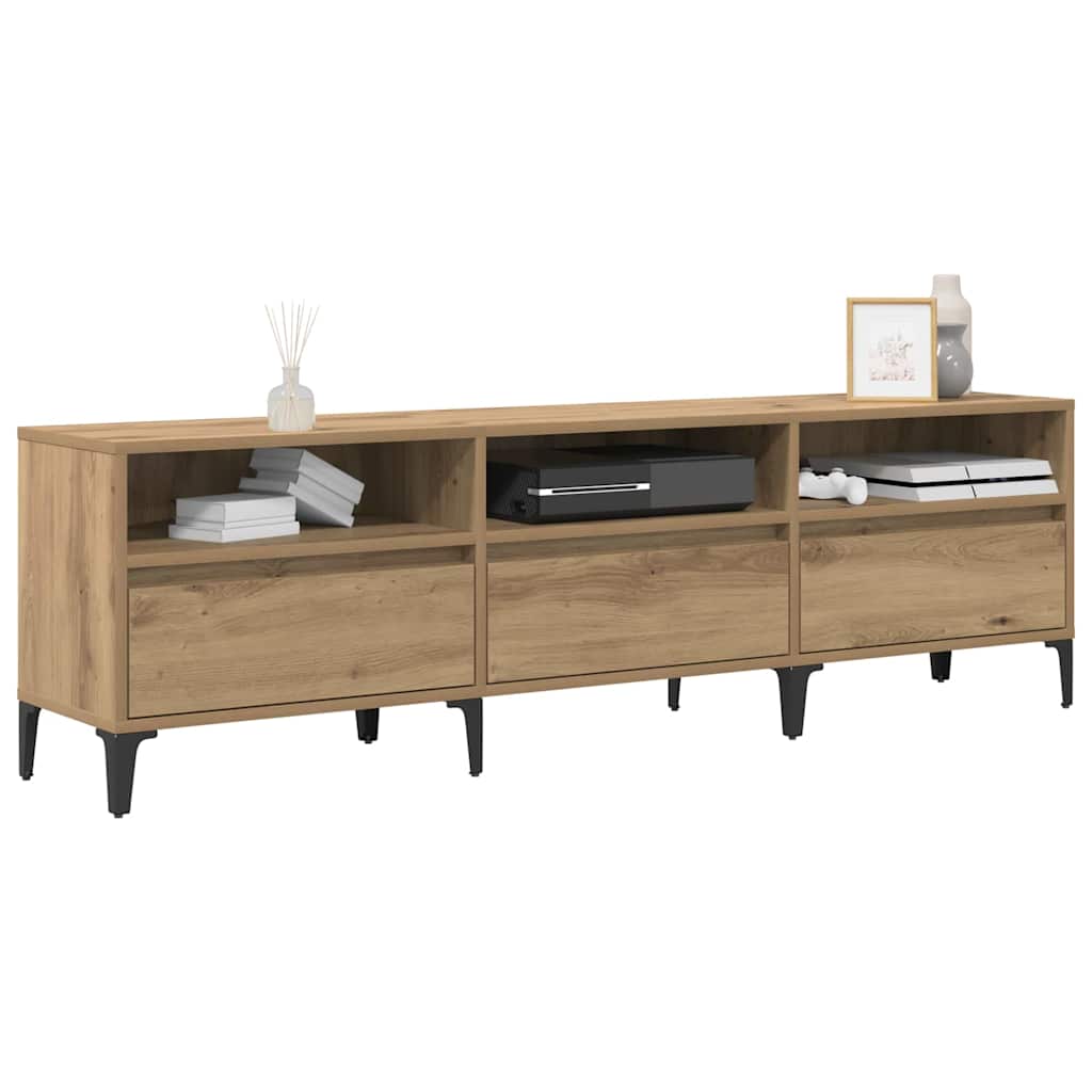 vidaXL Ντουλάπι TV με συρτάρι Artisan Oak 150 x 30 x 45 εκ