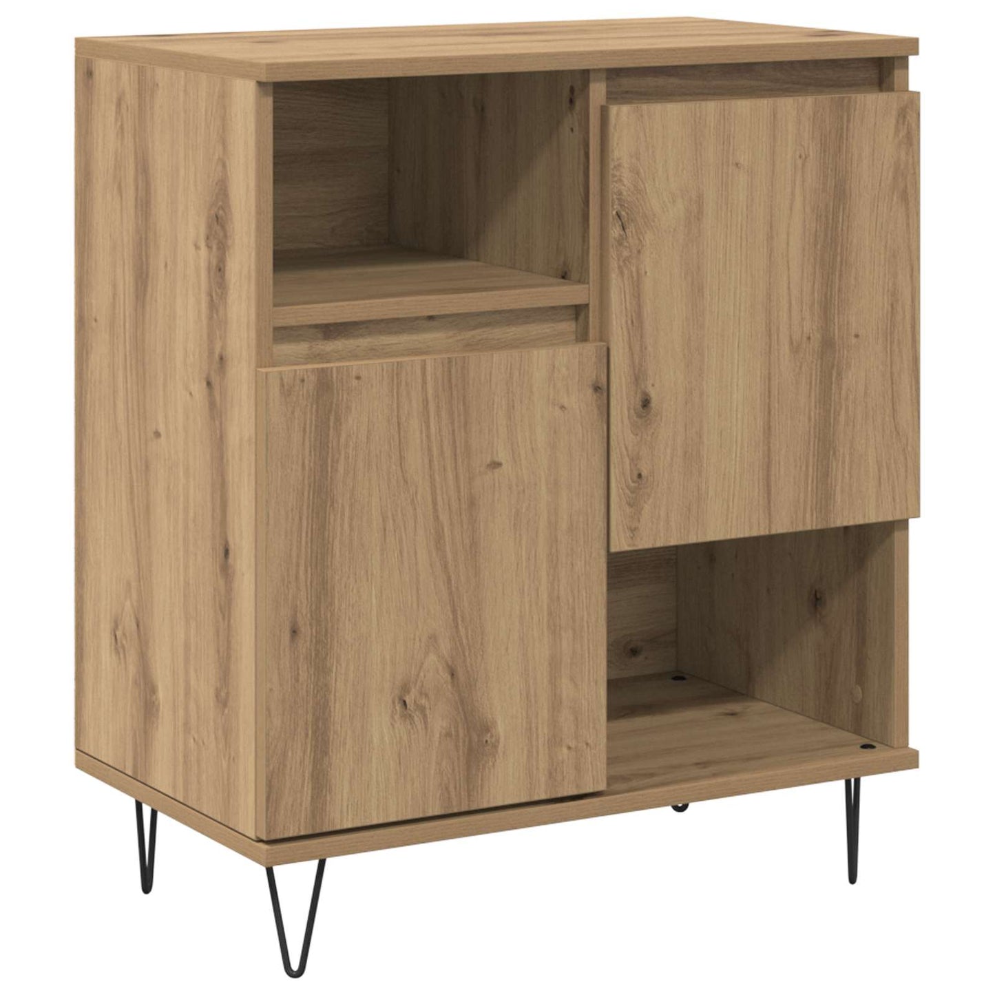 vidaXL Πλαϊνό γραφείο Artisan Oak 60 x 35 x 70 cm
