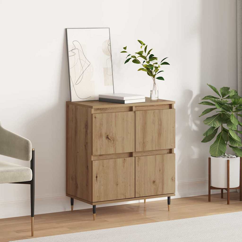 vidaXL Πλαϊνό γραφείο Artisan Oak 60 x 35 x 70 cm