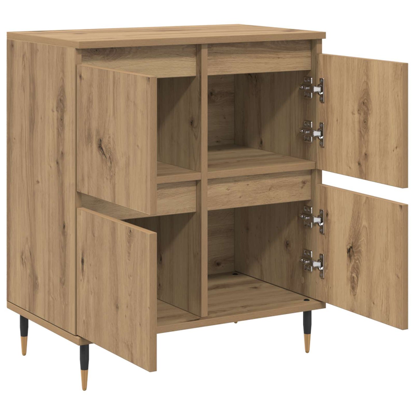 vidaXL Πλαϊνό γραφείο Artisan Oak 60 x 35 x 70 cm