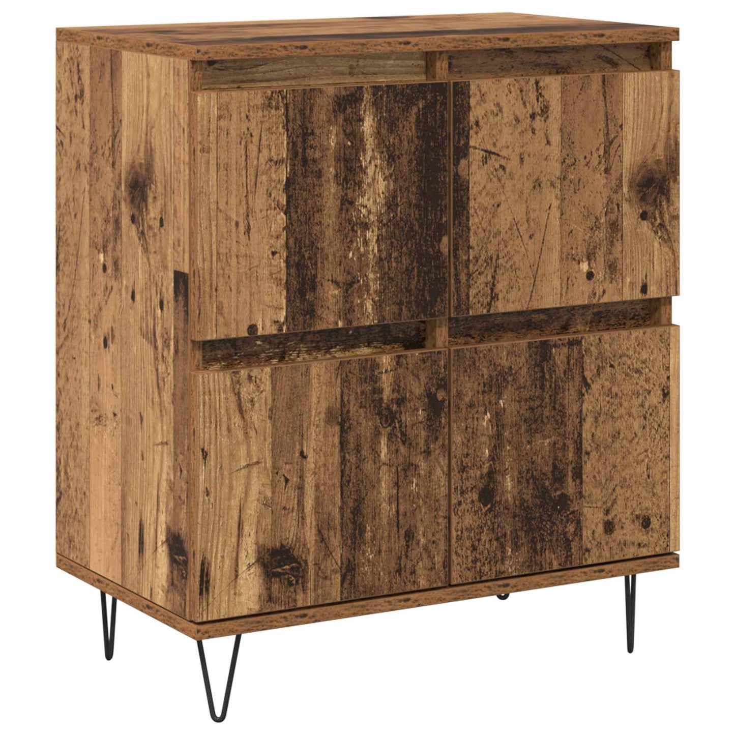 vidaXL Πλαϊνό γραφείο Παλιό ξύλο 60 x 35 x 70 cm