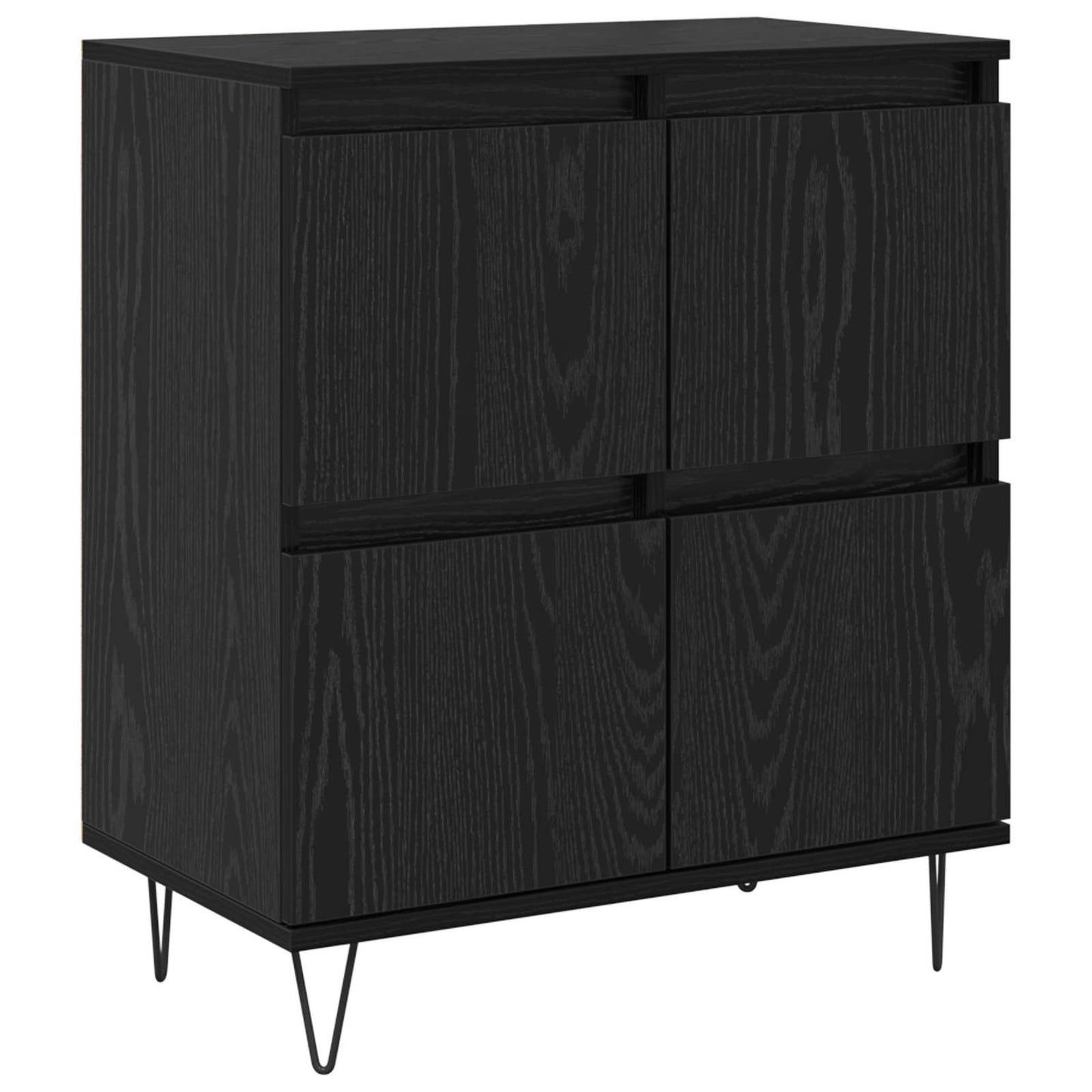 vidaXL Πλαϊνό γραφείο Μαύρη Οξυά 60 x 35 x 70 cm