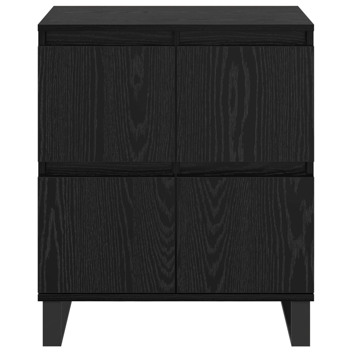 vidaXL Πλαϊνό γραφείο Μαύρη Οξυά 60 x 35 x 70 cm