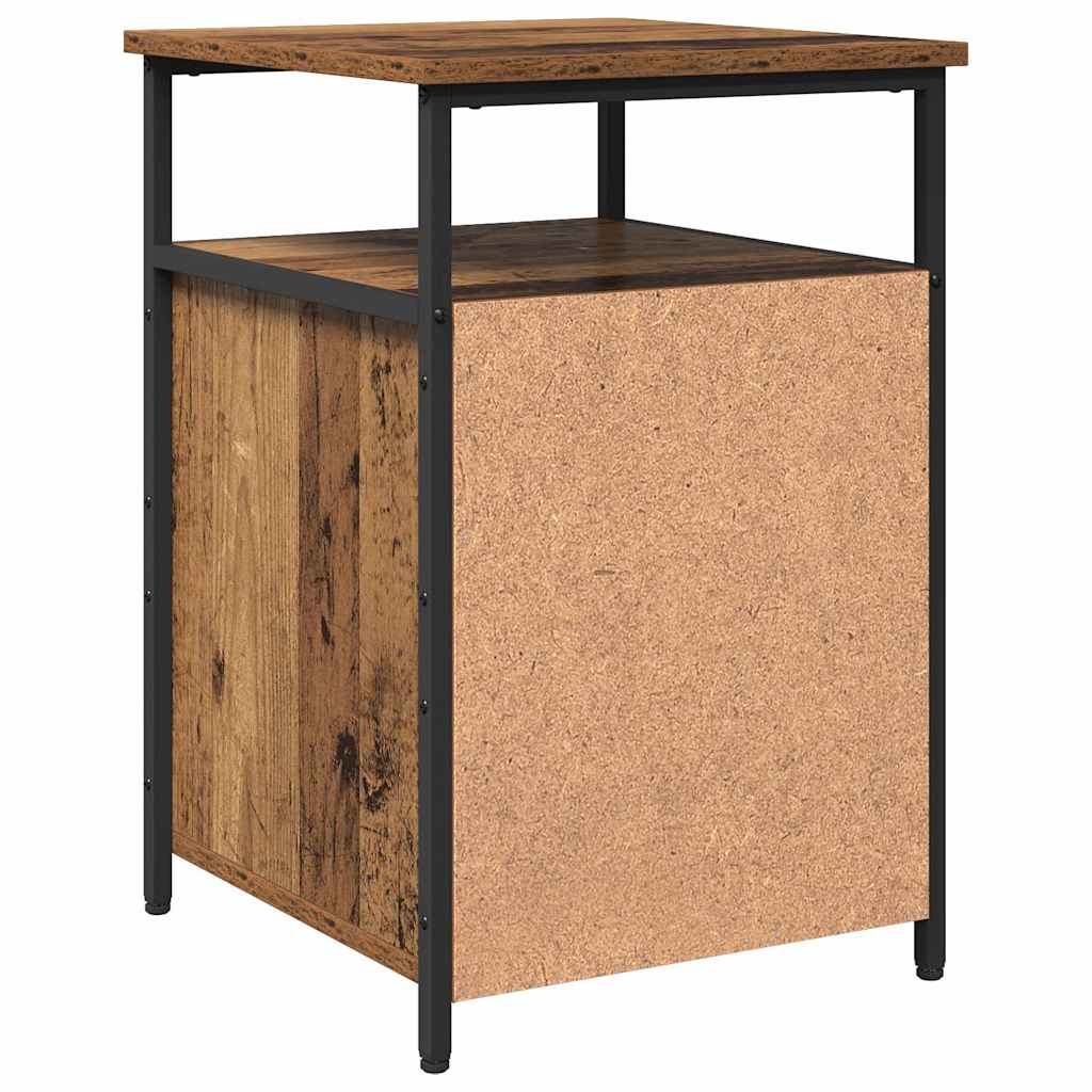 vidaXL Κομοδίνο Παλιό ξύλο Επεξεργασμένο ξύλο