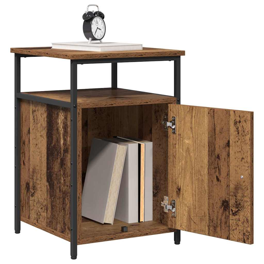 vidaXL Κομοδίνο Παλιό ξύλο Επεξεργασμένο ξύλο