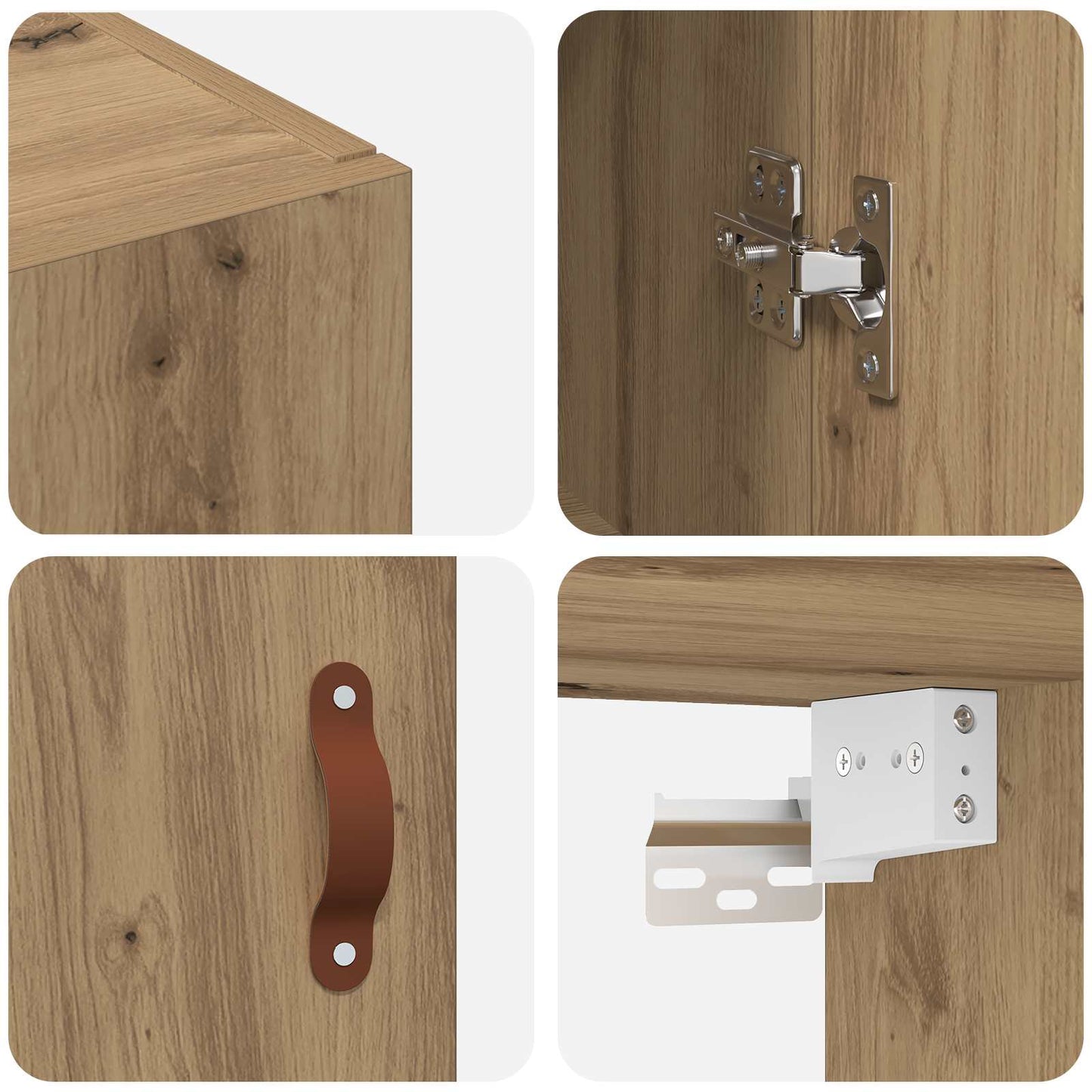 vidaXL Ντουλάπα Τοίχου Επιτοίχιο Artisan Oak 69,5 x 34 x 90 εκ.