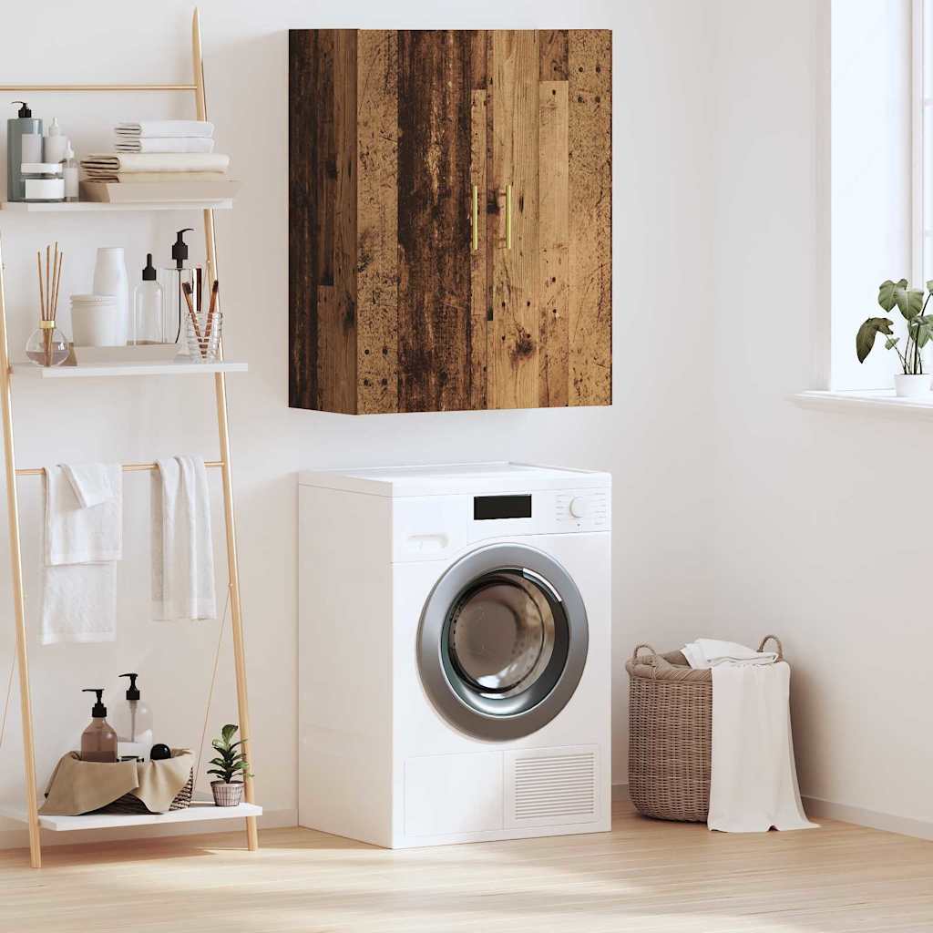 vidaXL Ντουλάπα Τοίχου Επιτοίχιο Παλιό ξύλο 69,5 x 34 x 90 εκ.