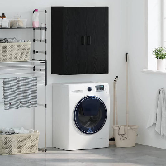 vidaXL Ντουλάπα Τοίχου Επιτοίχιο Μαύρη Οξυά 69,5 x 34 x 90 εκ.
