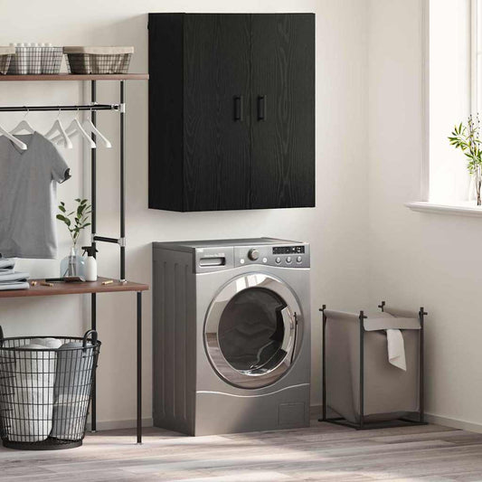 vidaXL Επιτοίχιο ντουλάπι Μαύρη δρυς 69.5 x 34 x 90 εκ.