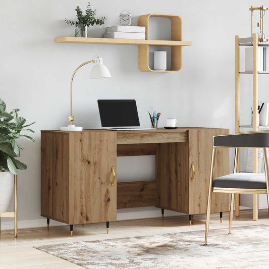 vidaXL Γραφείο artisan δρυς Επεξεργασμένο ξύλο 140 x 50 x 75 εκ.