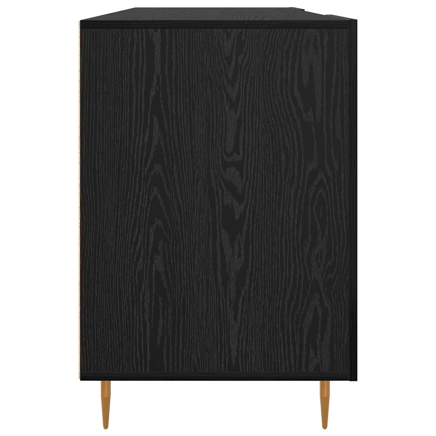 vidaXL Γραφείο Μαύρη δρυς Επεξεργασμένο ξύλο 140 x 50 x 75 εκ.