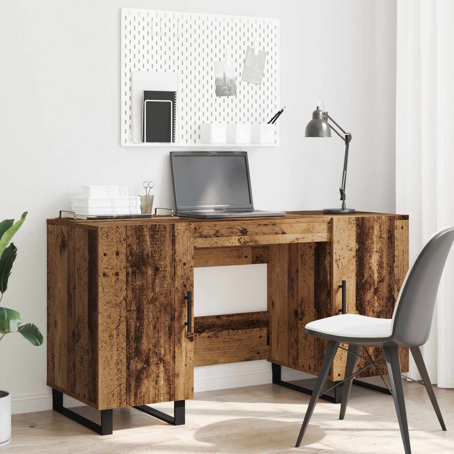 vidaXL Γραφείο Παλαιό ξύλο Επεξεργασμένο ξύλο 140 x 50 x 75 εκ.