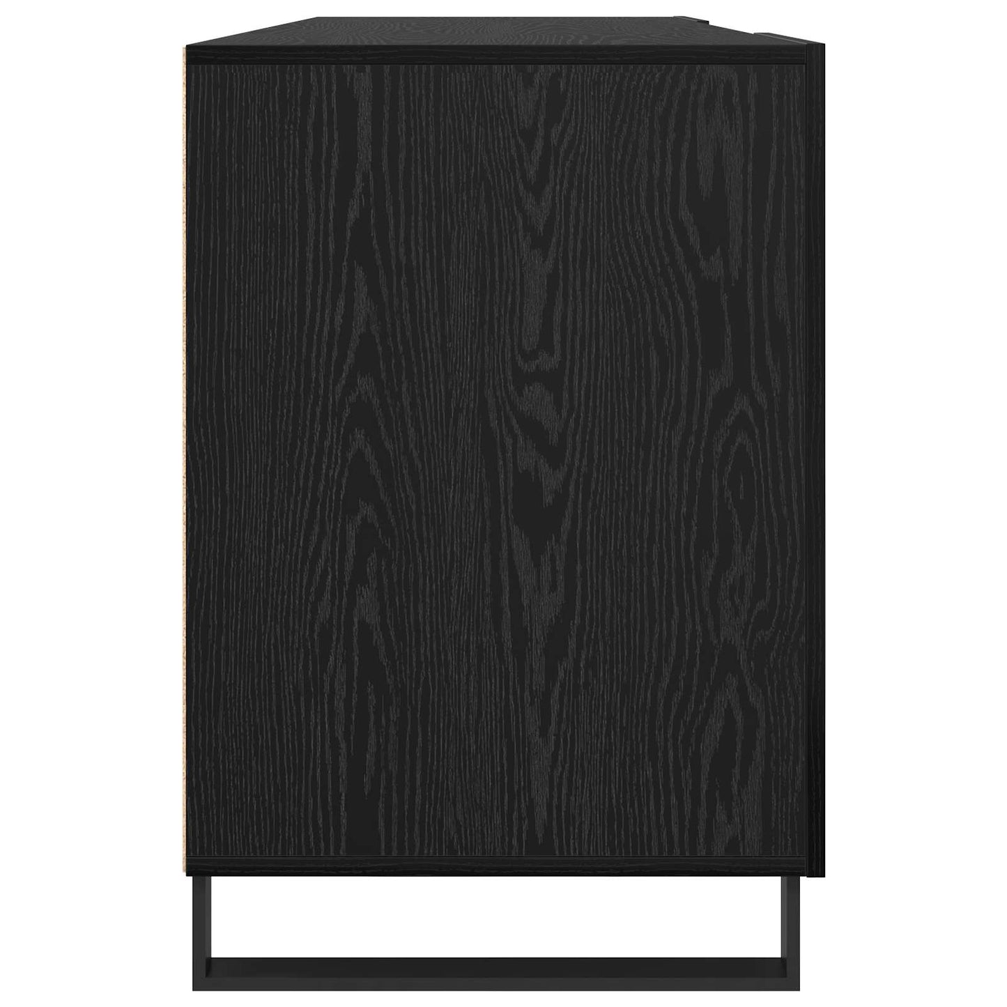 vidaXL Γραφείο Μαύρη δρυς Επεξεργασμένο ξύλο 140 x 50 x 75 εκ.
