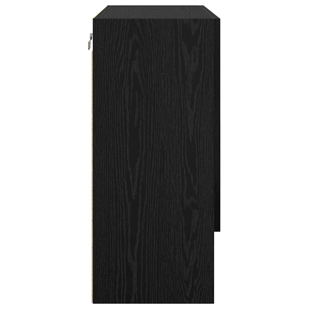 vidaXL Ντουλάπα Τοίχου 60 x 31 x 70 εκ Επεξεργασμένο Ξύλο Μαύρη δρυς
