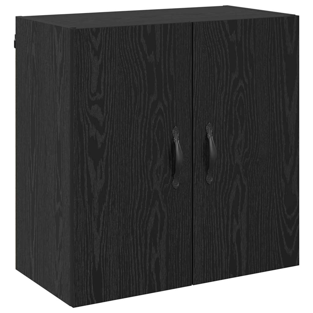 vidaXL Τοίχου Ντουλάπα 60 x 31 x 60 εκ. Επεξεργασμένο Ξύλο Μαύρη Οξυά