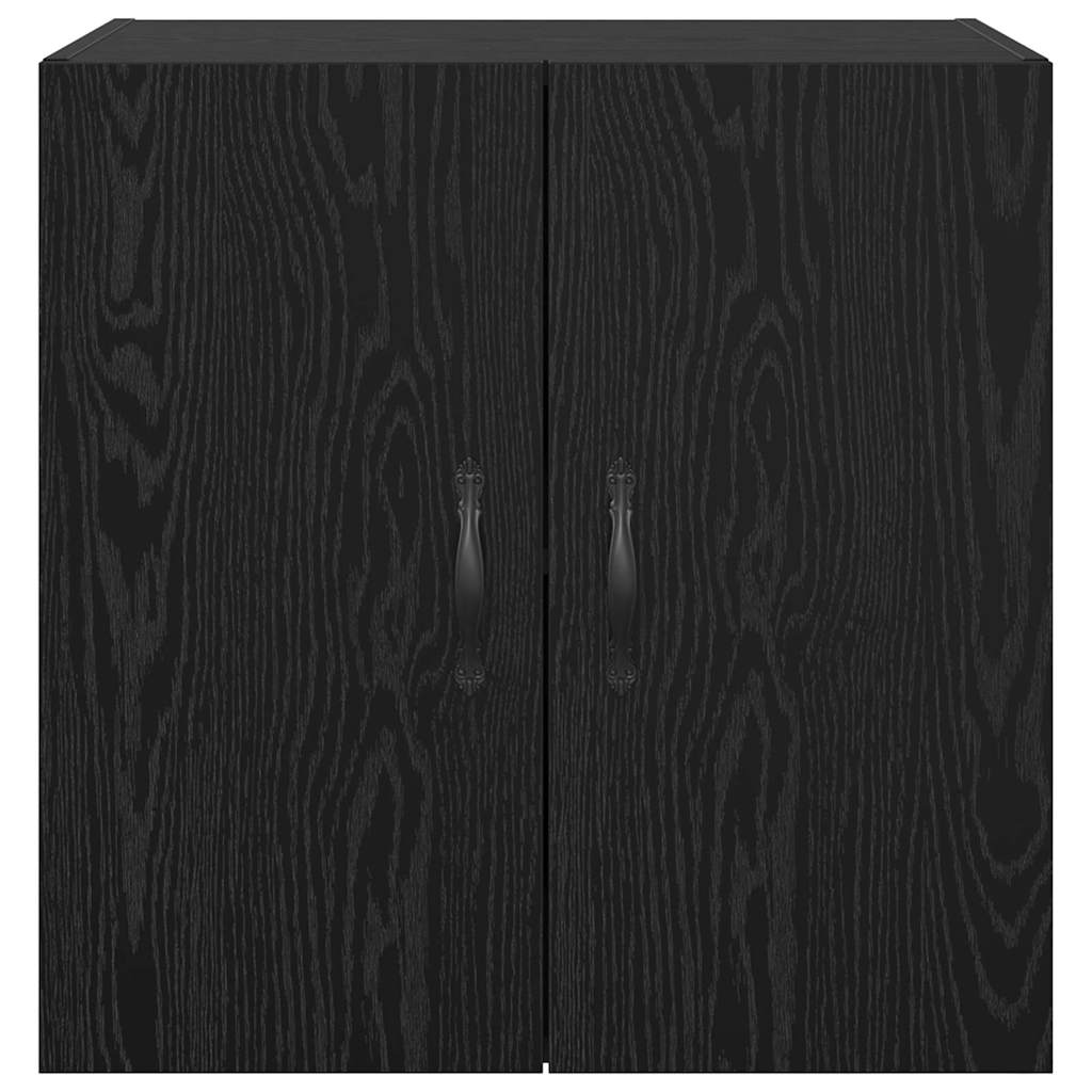 vidaXL Τοίχου Ντουλάπα 60 x 31 x 60 εκ. Επεξεργασμένο Ξύλο Μαύρη Οξυά