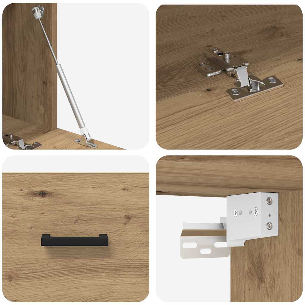 vidaXL Τοίχου Ντουλάπα 60 x 36,5 x 35 cm Επεξεργασμένο Ξύλο