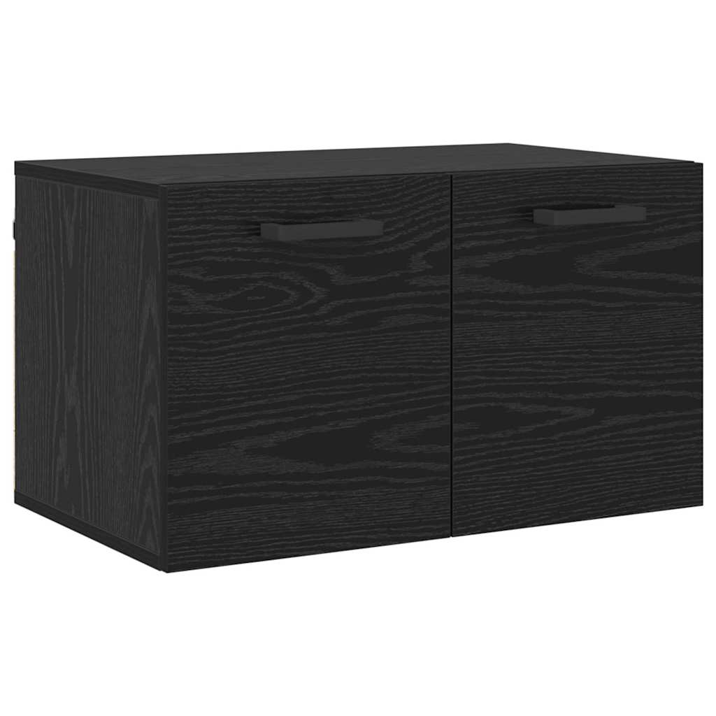 vidaXL Τοίχου Ντουλάπα 60 x 36,5 x 35 cm Επεξεργασμένο Ξύλο Μαύρη Οξυά