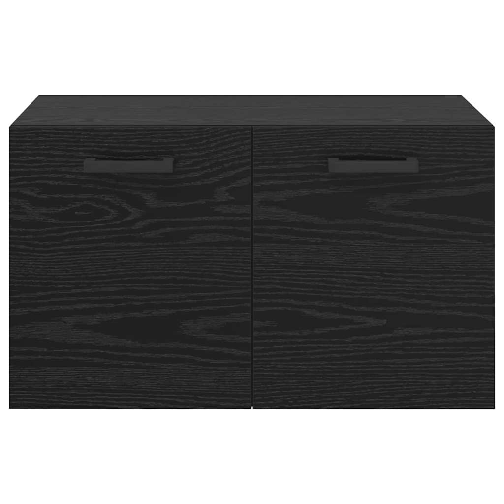 vidaXL Τοίχου Ντουλάπα 60 x 36,5 x 35 cm Επεξεργασμένο Ξύλο Μαύρη Οξυά