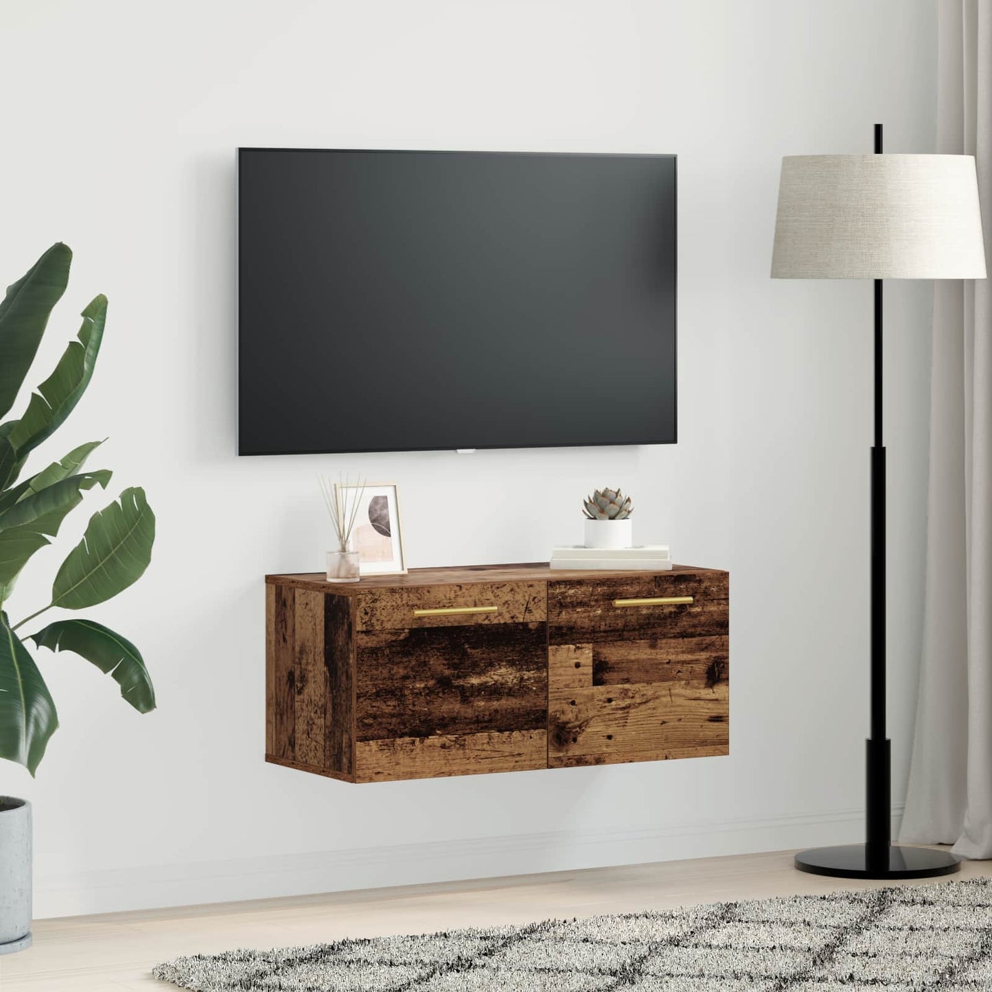 vidaXL Ντουλάπα Τοίχου 80 x 36.5 x 35 cm Επεξεργασμένο Ξύλο