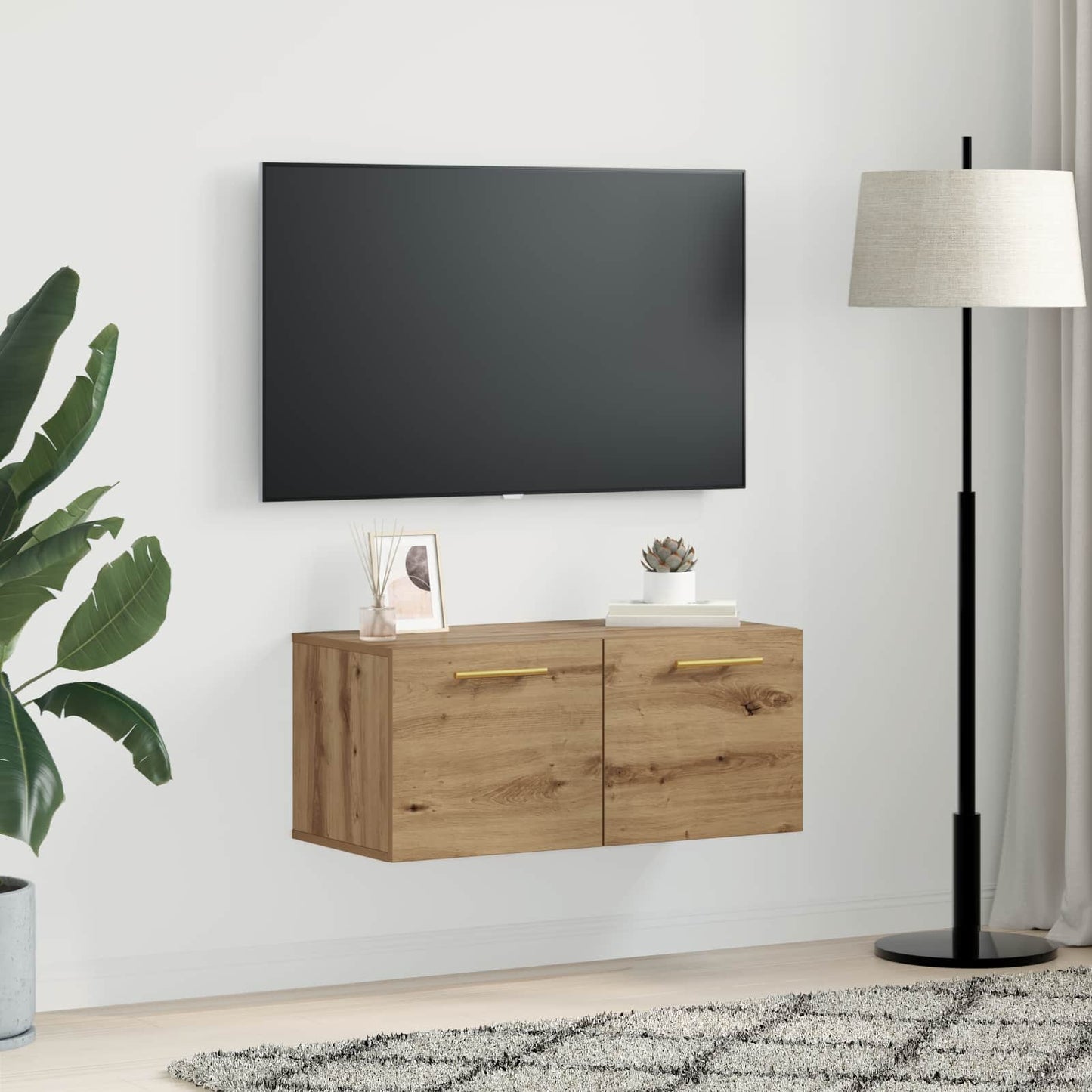 vidaXL Ντουλάπα Τοίχου 80 x 36.5 x 35 cm Επεξεργασμένο Ξύλο