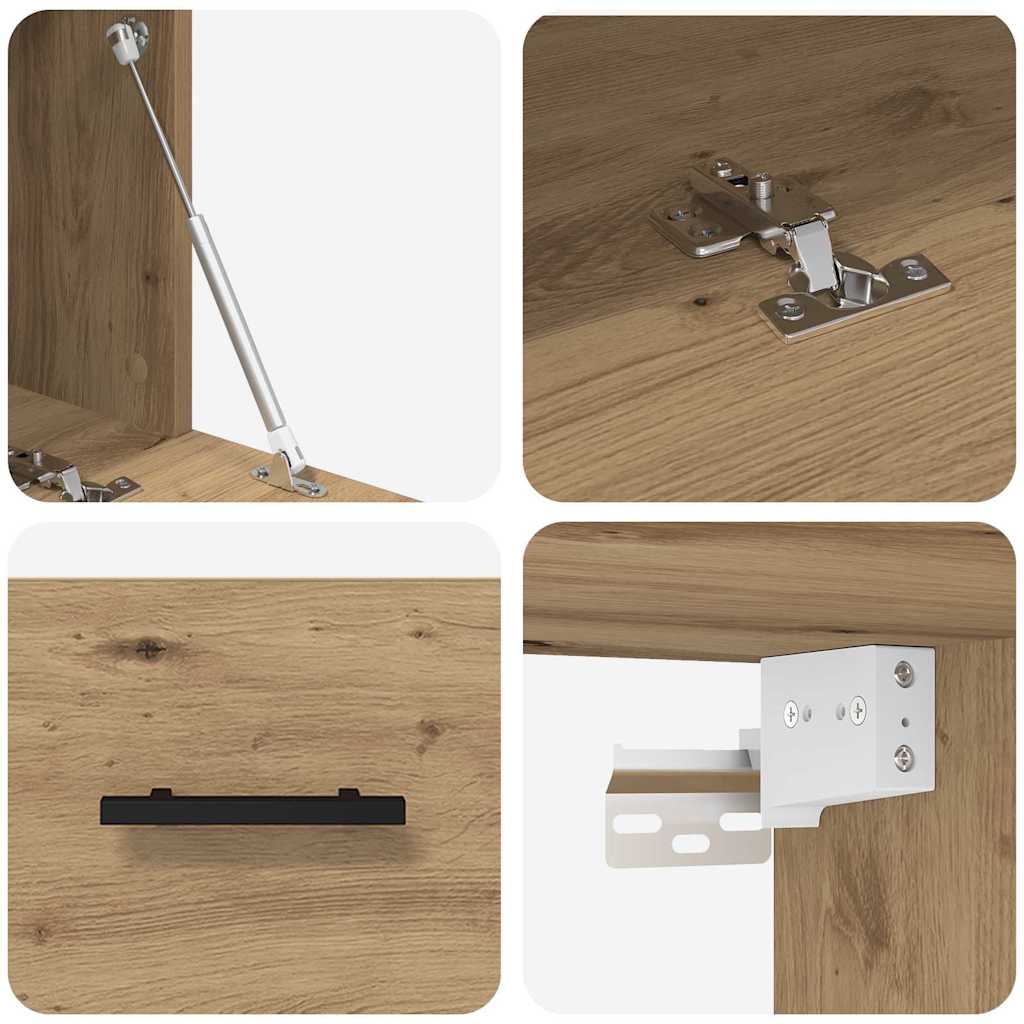 vidaXL Ντουλάπα Τοίχου 80 x 36.5 x 35 cm Επεξεργασμένο Ξύλο
