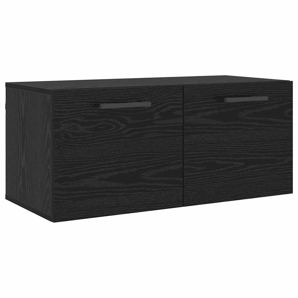 vidaXL Ντουλάπα Τοίχου 80 x 36.5 x 35 cm Επεξεργασμένο Ξύλο Μαύρη δρυς