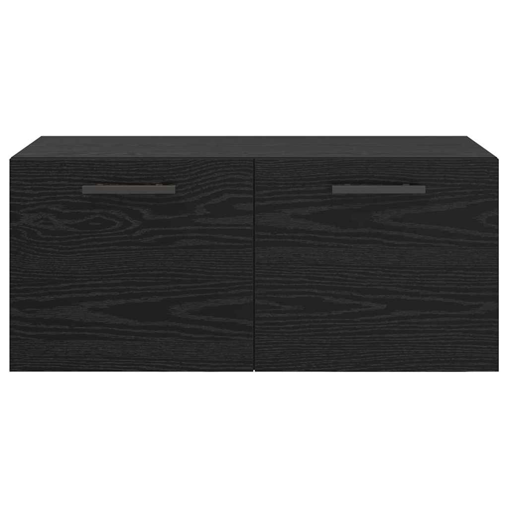 vidaXL Ντουλάπα Τοίχου 80 x 36.5 x 35 cm Επεξεργασμένο Ξύλο Μαύρη δρυς