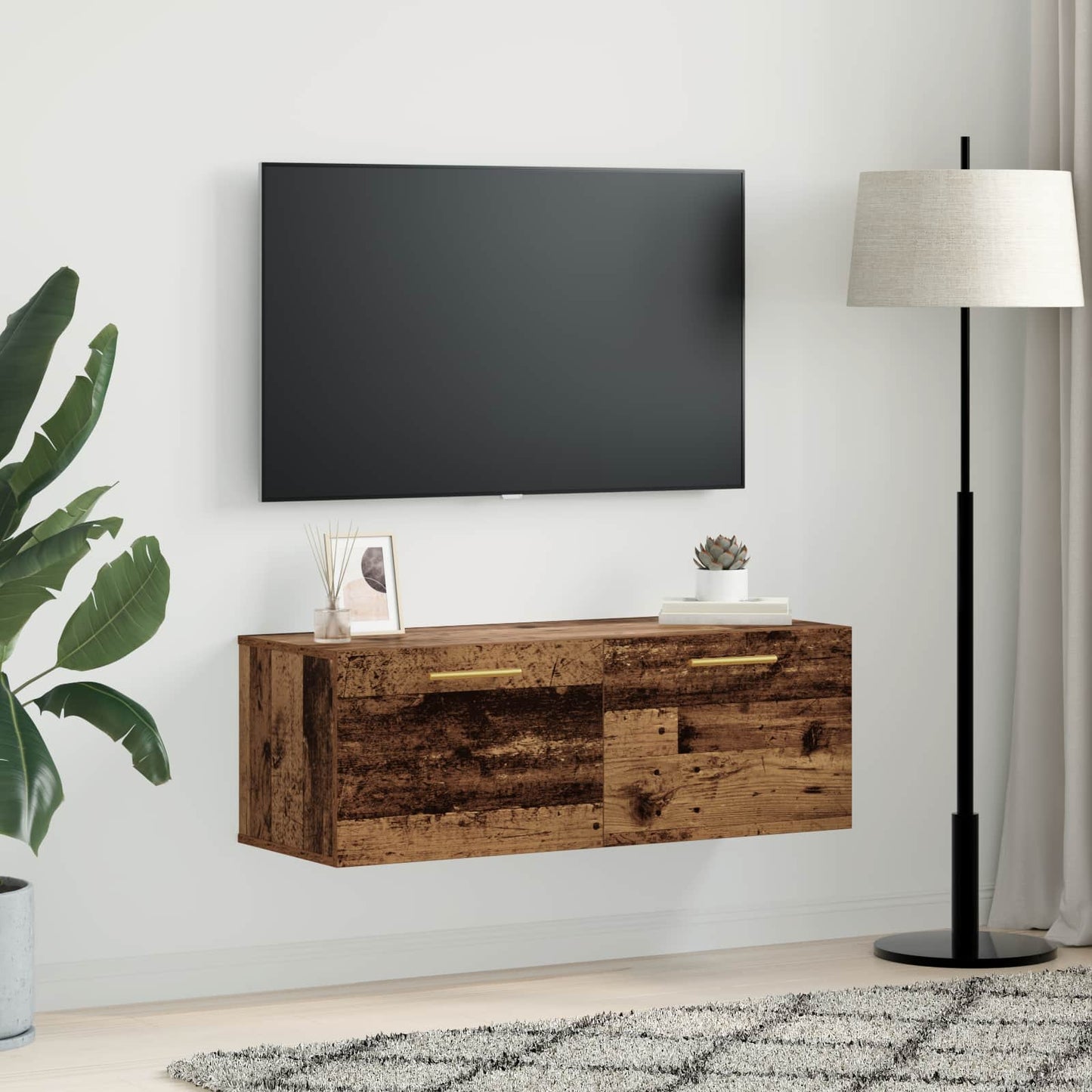 vidaXL Ντουλάπα Τοίχου 100 x 36.5 x 35 cm Επεξεργασμένο Ξύλο