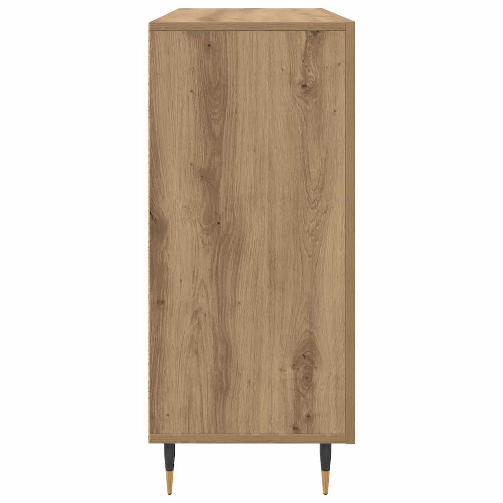 vidaXL Πλαϊνό γραφείο Artisan Oak 90 x 34 x 80 εκ. Επεξεργασμένο ξύλο