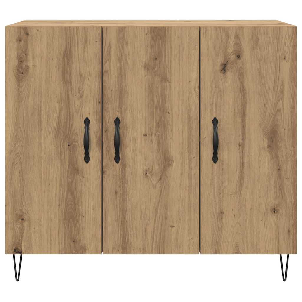 vidaXL Πλαϊνό γραφείο Artisan Oak 90 x 32,5 x 80 εκ Επεξεργασμένο ξύλο