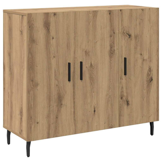 vidaXL Πλαϊνό γραφείο Artisan Oak 90 x 34 x 80 εκ. Επεξεργασμένο ξύλο