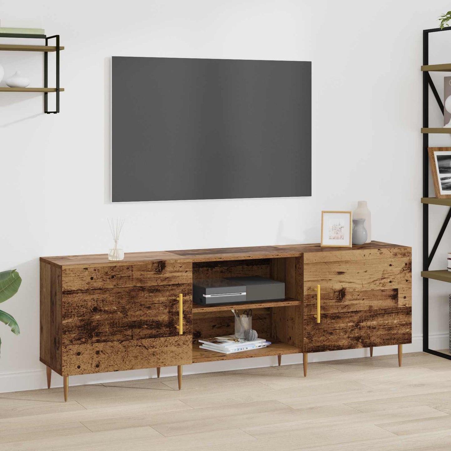 vidaXL Ντουλάπι TV 150 x 30 x 50 cm Παλαιό ξύλο Επεξεργασμένο ξύλο