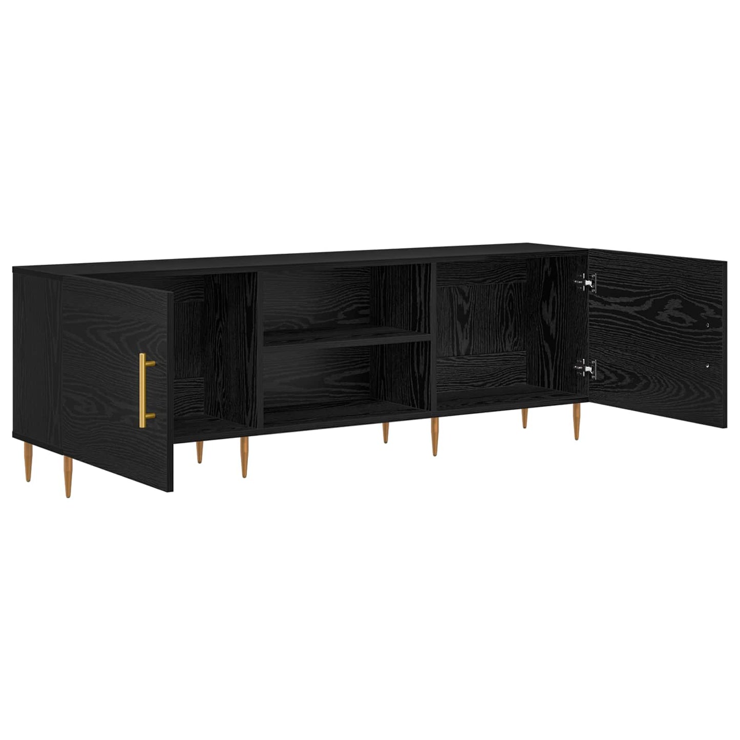 vidaXL Ντουλάπι TV 150 x 30 x 50 cm Μαύρη δρυς Επεξεργασμένο ξύλο