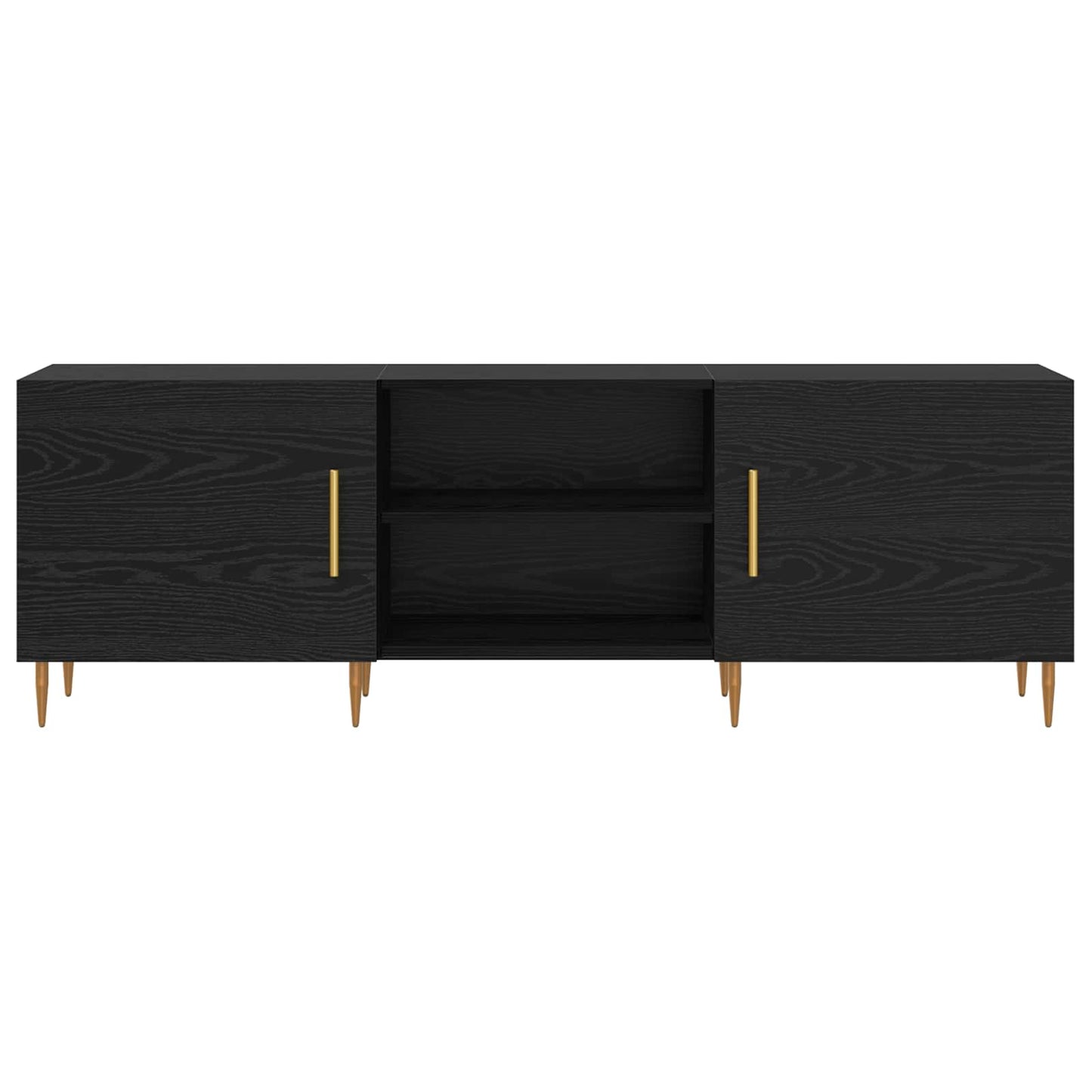 vidaXL Ντουλάπι TV 150 x 30 x 50 cm Μαύρη δρυς Επεξεργασμένο ξύλο