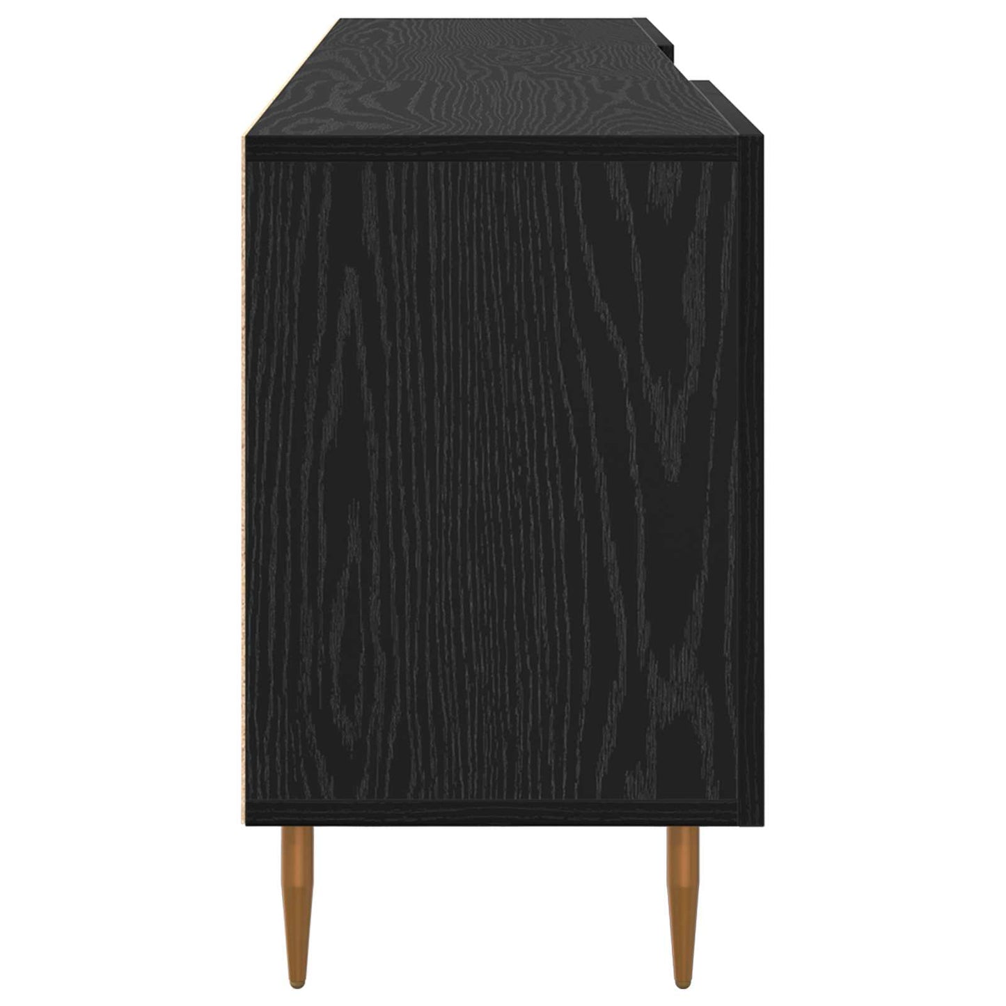 vidaXL Ντουλάπι TV 150 x 30 x 50 cm Μαύρη δρυς Επεξεργασμένο ξύλο
