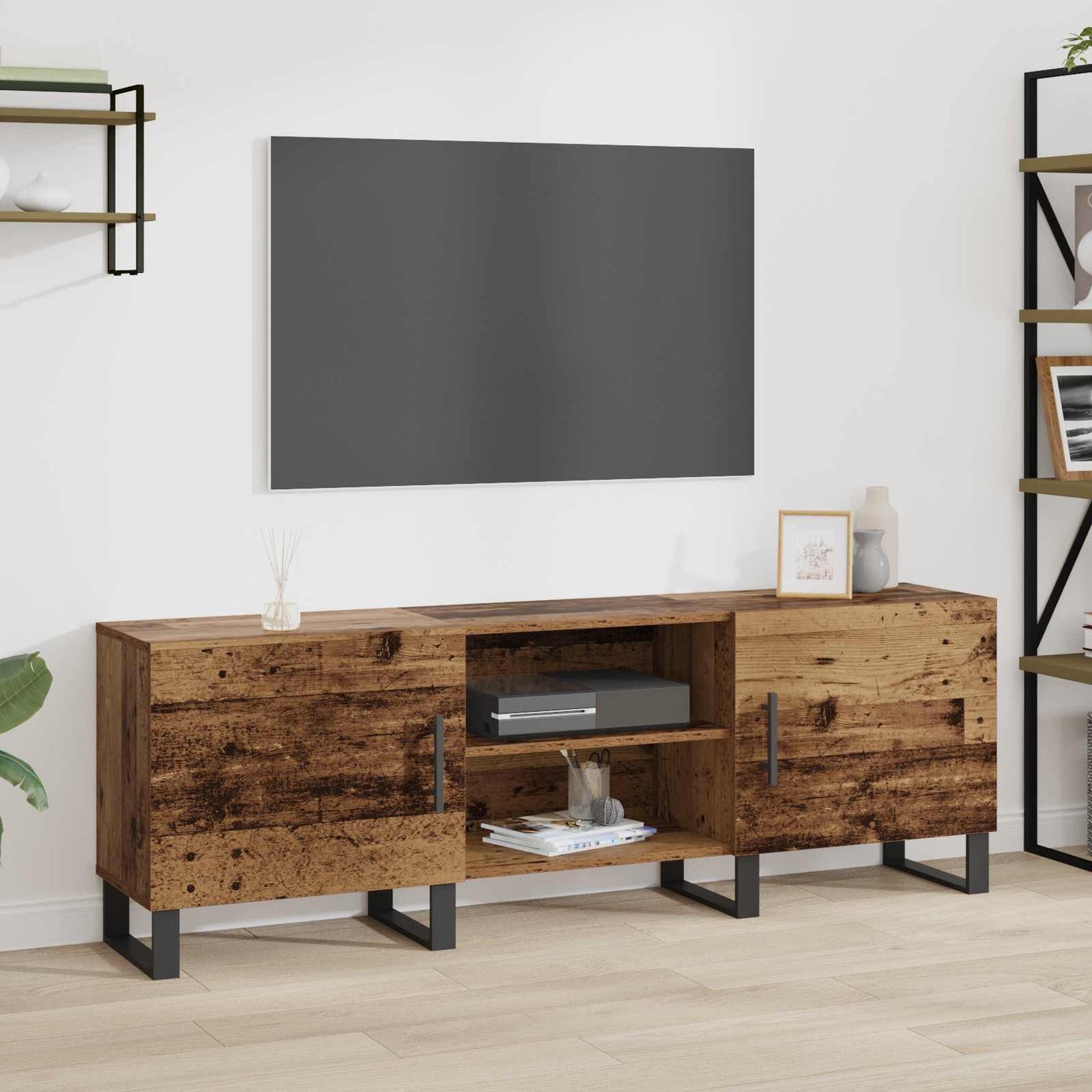 vidaXL Ντουλάπι TV 150 x 30 x 50 cm Παλιό Ξύλο Επεξεργασμένο Ξύλο