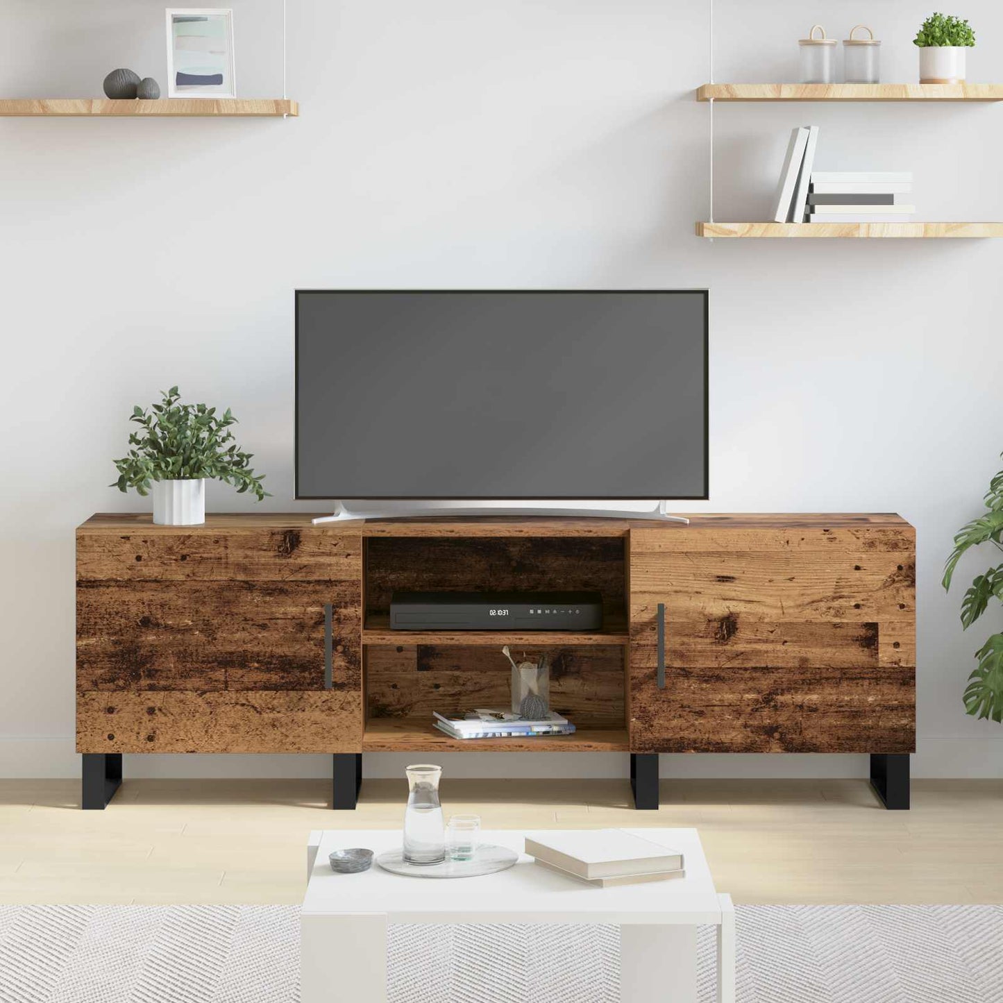 vidaXL Ντουλάπι TV 150 x 30 x 50 cm Παλιό Ξύλο Επεξεργασμένο Ξύλο