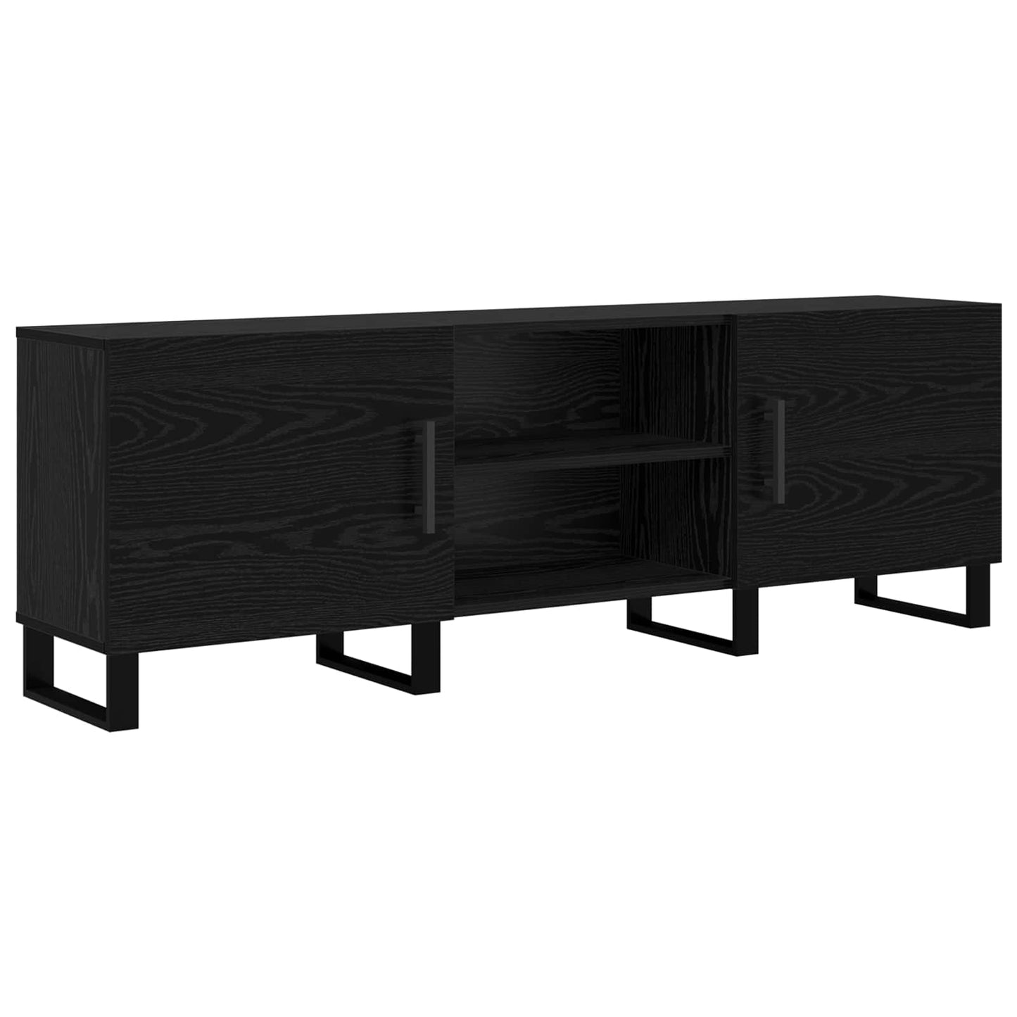 vidaXL Ντουλάπι TV 150 x 30 x 50 cm Μαύρη Οξυά Επεξεργασμένο Ξύλο