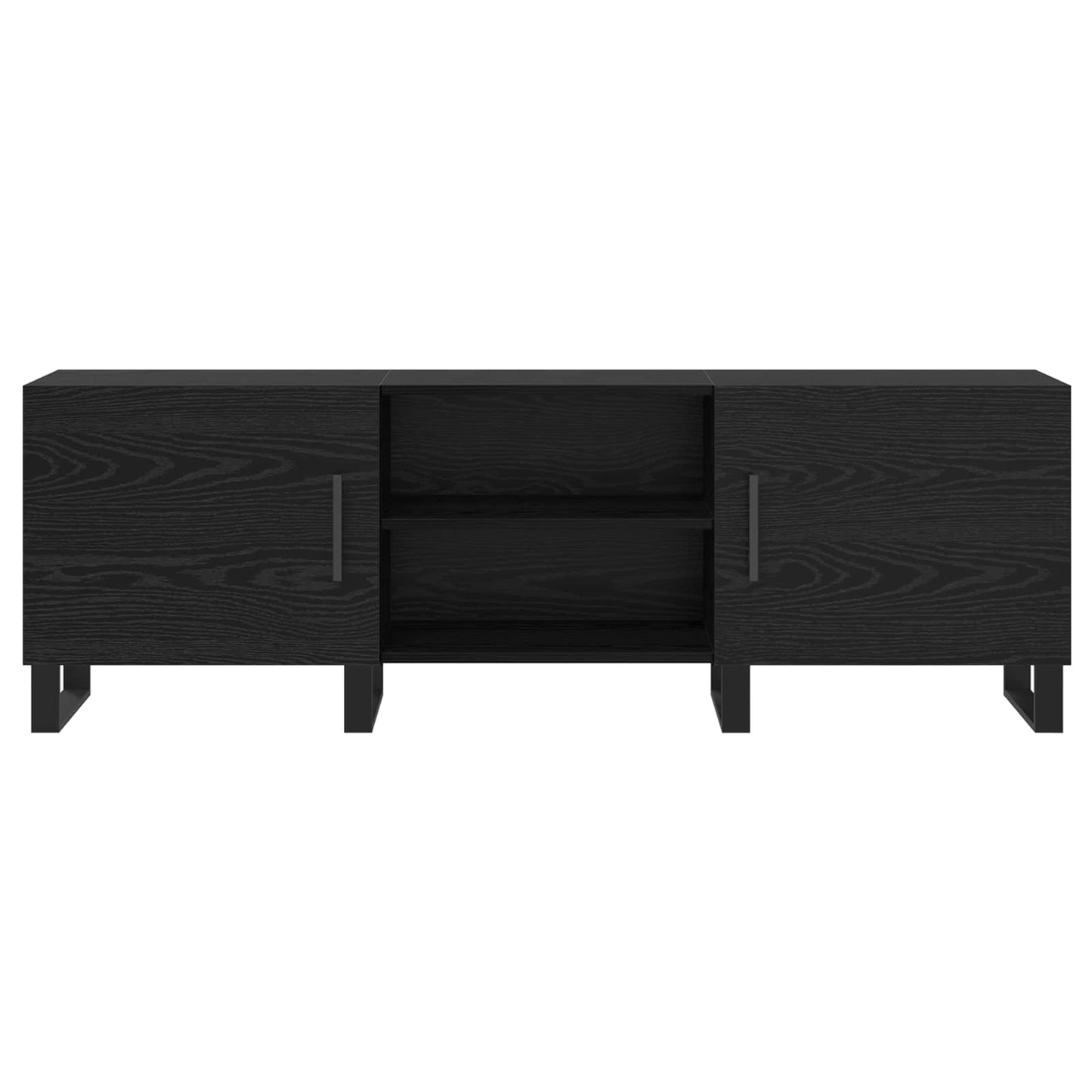 vidaXL Ντουλάπι TV 150 x 30 x 50 cm Μαύρη Οξυά Επεξεργασμένο Ξύλο